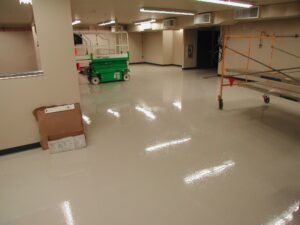 Industrial coating for a service center