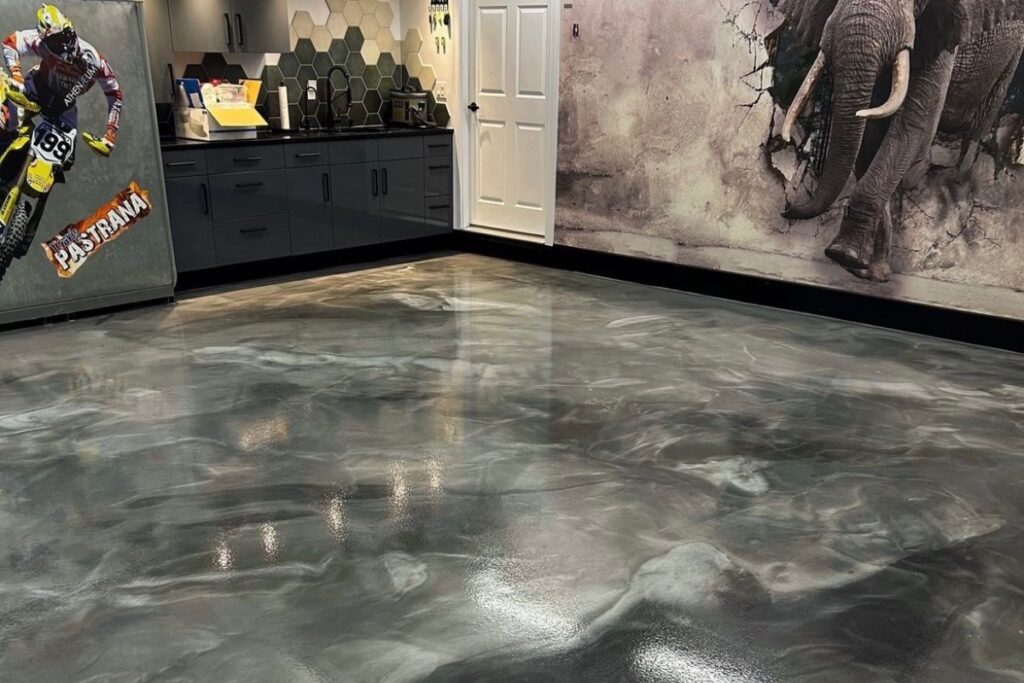 14. Metallic Epoxy Floor Coating