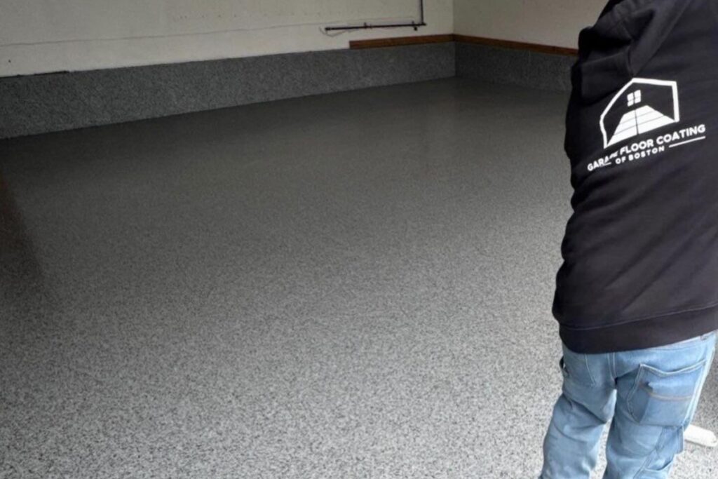 3. Garage flooring installed