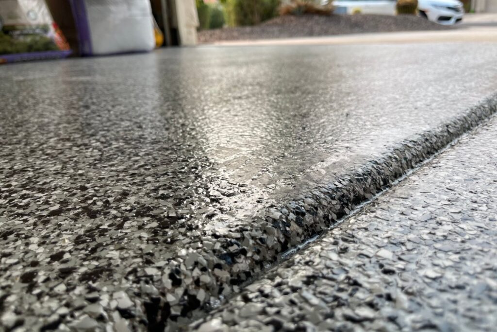 Garage Floor Granite: How the Granite-Look Flake Floor Actually Works